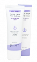 Jigott Крем для лица увлажняющий с гиалуроновой кислотой Aura Secret WATER DROP Tone-up Cream 50ml