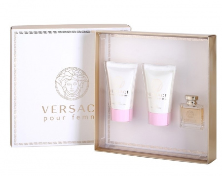 Versace pour Femme (набор) set (edp 5ml+b/lot 25ml+sh/gel 25ml) ж