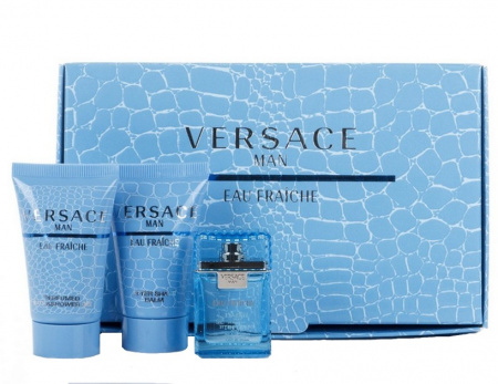 Versace Man Eau Fraiche (набор) set (edt 5ml+a/sh balm 25ml+sh/gel 25ml) м